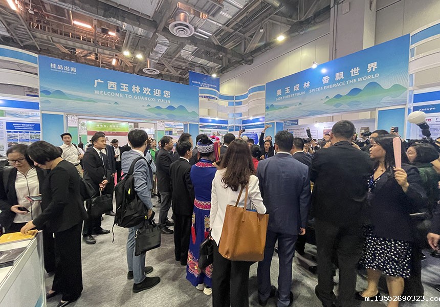 嘉宾巡馆。广西商务厅供图